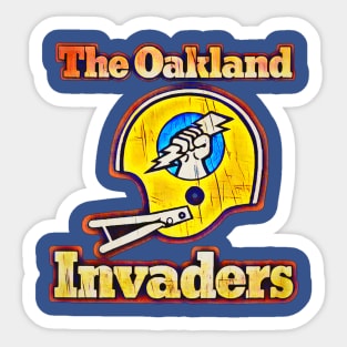 The Oakland Invaders Football Sticker